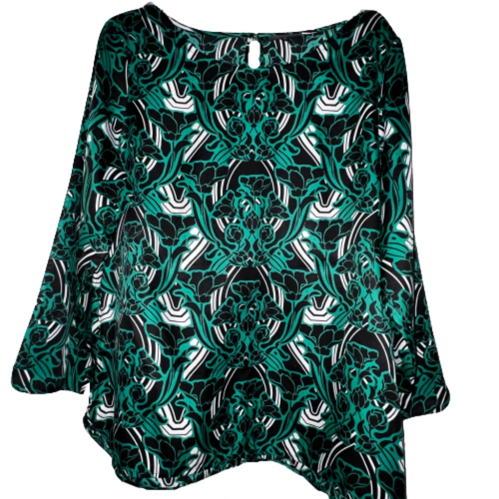 J. Crew Flowey Flowered/Abstract Shirt Sz XL